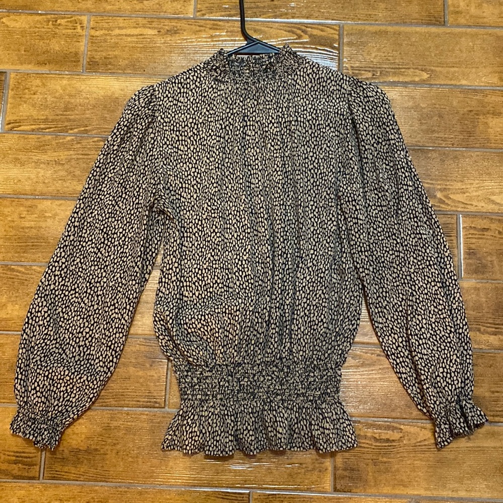 Black and Brown long sleeve top